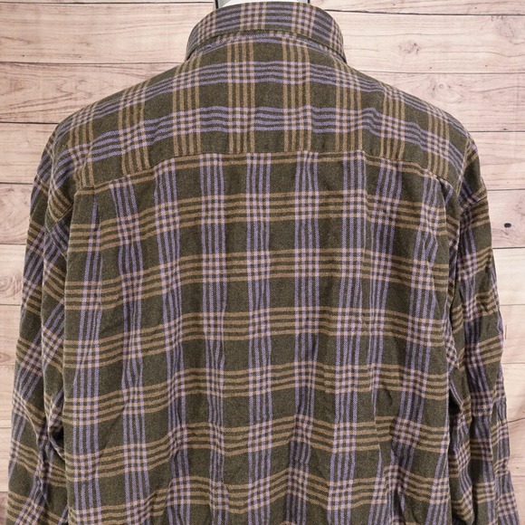 ORVIS LONG SLEEVE PLAID FLANNEL BUTTON DOWN SHIRT MENS SIZE 2XL XXL - Picture 5 of 7